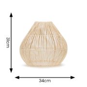 Picture of Teardrop Rattan Easy Fit Ceiling Light Living Room Shade Pendant LED