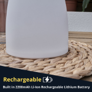 Picture of Rechargeable Portable Table Lamp With Color-Changing Feature For Indoor And Outdoor Use