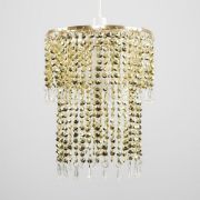 Picture of Crystal Jewel Effect Pendant Lampshade Effortless Fit for Chandeliers