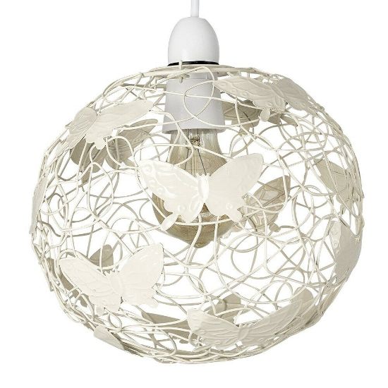 Picture of Easy Fit Ceiling Light Shade Globe Butterfly Lampshade for Living Room Lighting