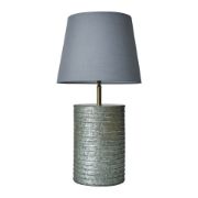 Picture of Zinc Metal Light Barrel Table Lamp Lampshade Living Room Lighting LED Bulb