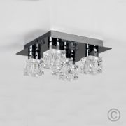 Picture of Modern 5-Light Flush Mount Ice Cube Ceiling Spotlight for Living Room