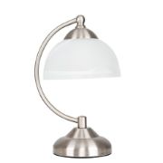 Picture of Traditional Table Lamp featuring Frosted Glass Shades And Antique Brass or Brushed Chrome Base