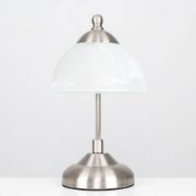 Picture of Traditional Table Lamp featuring Frosted Glass Shades And Antique Brass or Brushed Chrome Base