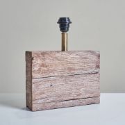 Picture of Natural Rustic Wood Table Lamp Base For Lounge Or Bedroom Setting