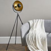 Picture of Industrial Tripod Floor Lamp With LED Bulb, Perfect For Photography or Standard Lighting