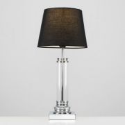 Picture of Glass Column Touch Table Lamp Lighting Up Your Living Room With LED Bulb