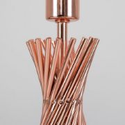 Picture of  Copper Twist Table Lamp Base Bringing Light To Living Room and Bedroom