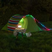 Picture of Solar Tent Light With USB Charging, RGB String Lights For Camping and Festivals