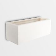 Picture of White Ceramic Wall Light Fitting Sconce Enhancing Living Room Décor