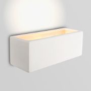 Picture of White Ceramic Wall Light Fitting Sconce Enhancing Living Room Décor