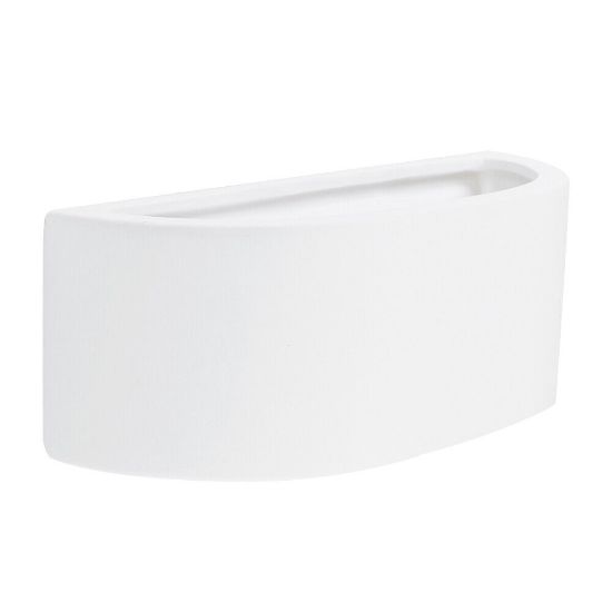 Picture of Modern White Ceramic Curved Wall Uplighted Design Living Room Lighting