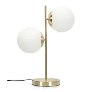 Picture of Modern Chrome Table Lamp with 30 CM Domed Lampshade Living Room Lighting