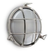 Picture of Modern Outdoor Wall Light Polished Aluminum Bulkhead Fixture with LED