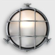 Picture of Modern Outdoor Wall Light Polished Aluminum Bulkhead Fixture with LED