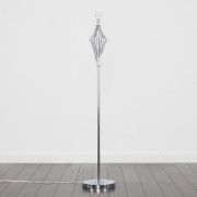 Picture of Polished Chrome Floor Lamp Base Tall Diamond Stem Standard Living Room Light