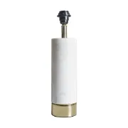 Picture of Modern Living Room Light White Marble Table Lamp with Brass Base