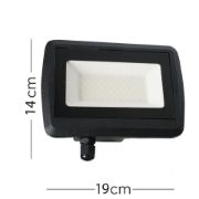 Picture of Black Floodlight IP65 50W LED for Outdoor Security And Garden Lighting