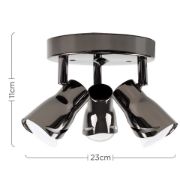 Picture of Adjustable 3-Way GU10 Ceiling Spotlight Fixture for Kitchen - LED Spotlights