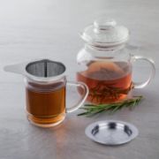 Picture of 2 Pack Stainless Steel 18/8 Extra Fine Tea Infuser, Large Capacity with Double Handles, Tea Steeper with Tea Scoop Clip