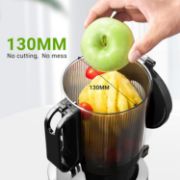 Picture of Automatic Cold Press Juicer Machines 250W Free Your Hands and 1.8L Capacity Slow Juicers, with Triple Filter, Safety Lock, Classic Silver