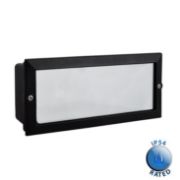 Picture of Modern Recessed Outdoor Garden Brick Wall Light - Black Aluminum IP54 Patio Fixture