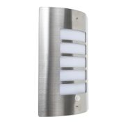 Picture of Stainless Steel Garden Wall Light with IP44 PIR Motion Sensor - Outdoor Lighting