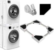 Picture of Universal Stacking Kit for Washer and Dryer, Adjustable Stacking Frame Kit Fit for 46-66 cm Washing Machine and Tumble Dryers