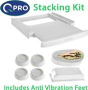 Picture of Washing Machine & Tumble Dryer Universal Stacking Shelf Kit 60x60cm + Anti Vibration Feet