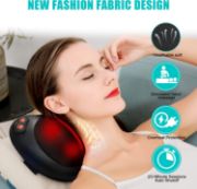 Picture of Back Neck Massager,Shiatsu Massage Pillow with Heat, Deep Tissue Kneading Massager , Massage at Home,Car