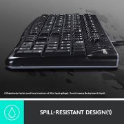 Picture of   K120 Wired Keyboard for Windows, USB Plug-and-Play, Full-Size, Spill-Resistant, Curved Space Bar, Compatible with PC, Laptop