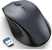 Picture of Wireless Mouse for Laptop, 4800 DPI Optical Computer Mice with 6 Adjustable Levels, 30 Months Long Battery Life 2.4G Cordless USB Silent Mouse 