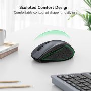 Picture of Wireless Mouse for Laptop, 4800 DPI Optical Computer Mice with 6 Adjustable Levels, 30 Months Long Battery Life 2.4G Cordless USB Silent Mouse 