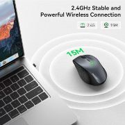 Picture of Wireless Mouse for Laptop, 4800 DPI Optical Computer Mice with 6 Adjustable Levels, 30 Months Long Battery Life 2.4G Cordless USB Silent Mouse 