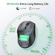 Picture of Wireless Mouse for Laptop, 4800 DPI Optical Computer Mice with 6 Adjustable Levels, 30 Months Long Battery Life 2.4G Cordless USB Silent Mouse 