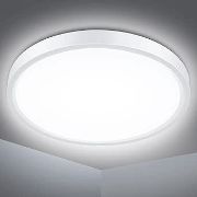 Picture of Bathroom Ceiling Light,18W 1500LM,100W Equivalent,5000K Daylight White, Waterproof IP54,Dome,Modern,Flush Ceiling Light for Kitchen, Bathroom etc