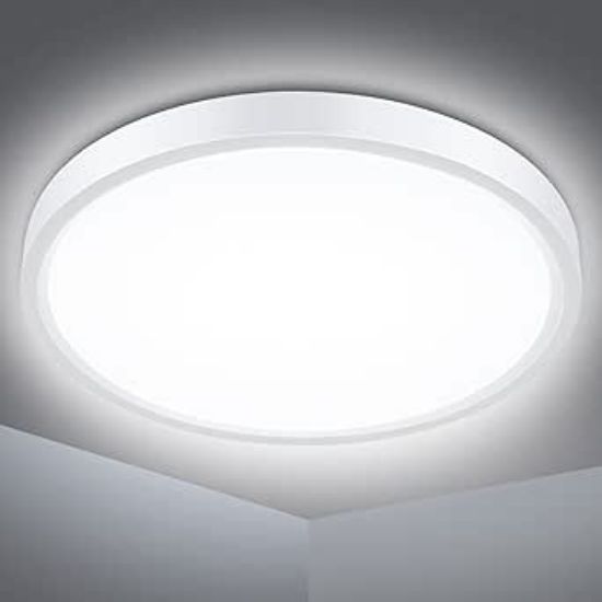 Picture of Bathroom Ceiling Light,18W 1500LM,100W Equivalent,5000K Daylight White, Waterproof IP54,Dome,Modern,Flush Ceiling Light for Kitchen, Bathroom etc