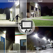 Picture of Security Lights Outdoor Motion Sensor, 50W PIR Sensor Security Light, 4200 Lumens Super Bright, Ultra Thin, Water-Resistant Flood Light 