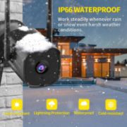 Picture of Security Camera Outdoor, CCTV Camera Wireless, 2K Dual Antenna WiFi Cameras with IP66 Waterproof, 2-Way Audio, Black - P30i