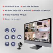 Picture of Mini Hidden Spy Camera, Wireless Camera 1080P Full HD with Audio and Video, Hidden Secret Baby Monitor Home Security Surveillance Cam with Night Vision Motion Detection