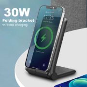 Picture of 30W Fast Wireless Charger Foldable Stand Pad For Apple iPhone 13 Pro 14 XS 8 15