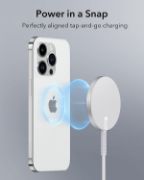 Picture of Wireless Charger for MagSafe Charger, Phone Charger, Compatible with iPhone 15/15 Plus/15 Pro/15 Pro Max/14/13/12 Series, Strong Magnetic Lock, Silver