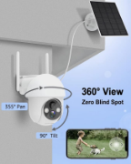 Picture of  Security Camera Outdoor Wireless with 360° View, Solar Security Camera Outdoor with Smart Siren, Spotlights