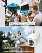 Picture of  Security Camera Outdoor Wireless with 360° View, Solar Security Camera Outdoor with Smart Siren, Spotlights