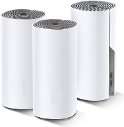 Picture of Deco E4 Whole Home Mesh Wi-Fi System, Seamless and Speedy (AC1200), 2×100Mbps Ethernet Ports, Work with Amazon Echo/Alexa, Router and WiFi Booster Replacement