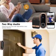 Picture of HD 1080P Video Doorbell Two Way Intercom Wireless WiFi Door Bell Night TDM