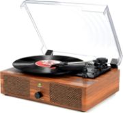 Picture of Vinyl Record Player Turntable with Built-in Speakers and USB Belt-Driven Vintage Phonograph Record Player 3 Speed for Entertainment and Home Decoration (Brown)