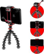 Picture of GorillaPod Starter Kit, Versatile Mini Flexible Tripod with Universal Smartphone Clamp, GoPro Mount, Torch Light Mount