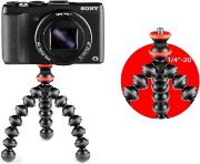 Picture of GorillaPod Starter Kit, Versatile Mini Flexible Tripod with Universal Smartphone Clamp, GoPro Mount, Torch Light Mount