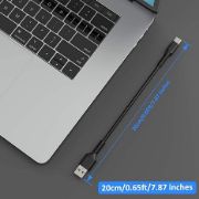 Picture of USB C Cable Short [5Pack 20cm], 3A USB Type C Fast Charging Cable 0.2m USB A to USB C Charger Cable 